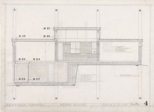 Villa Wessel. Snitt.