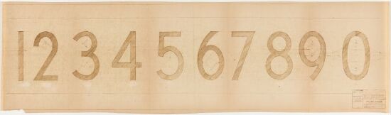 Regjeringsbygget. Tall for å angi etasjen over heiser