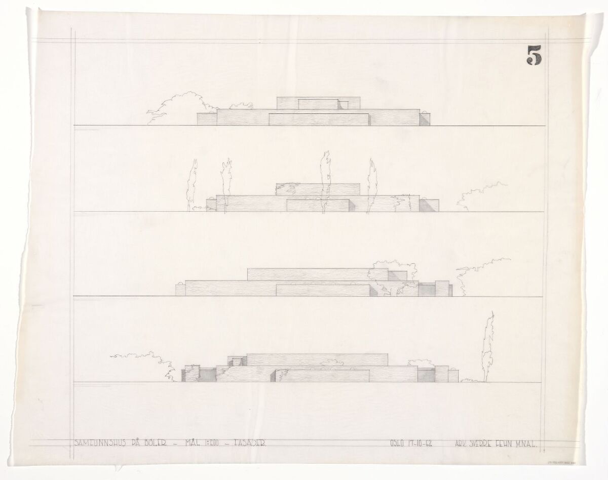 Sverre Fehn, Bøler Community Center and Library – Nasjonalmuseet ...