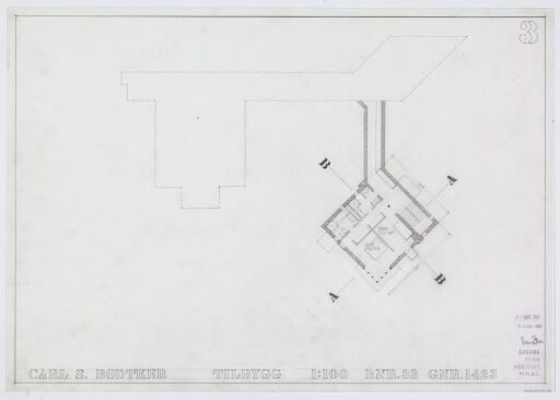 Villa C. Bødtker. Plan