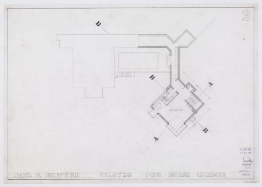 Villa C. Bødtker. Plan