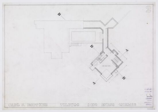 Villa C. Bødtker. Plan