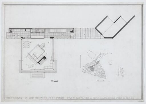 Villa C. Bødtker. Plan og situasjonsplan