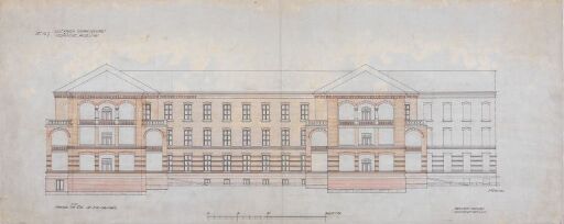 Ullevåls sykehusanlegg – Medisinsk avdeling og rekonvalesenshjem. Fasade