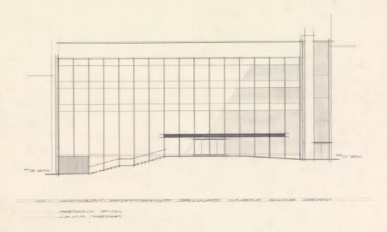 Norges banks avdeling i Stavanger. Fasadeoppriss