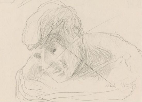 Hode og skuldre av mann