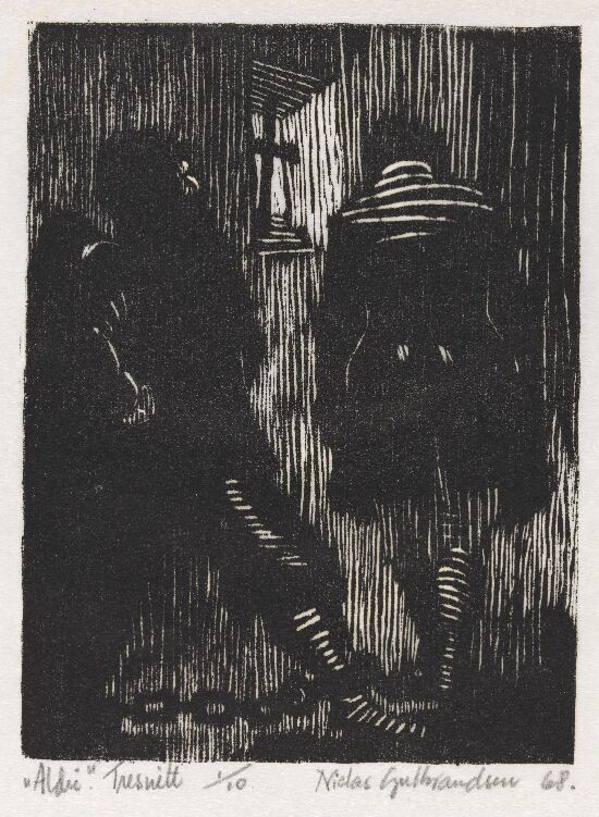 Illustrasjon til H. Holm, Soga um kapergastane og deira våde-råm, Oslo 1968