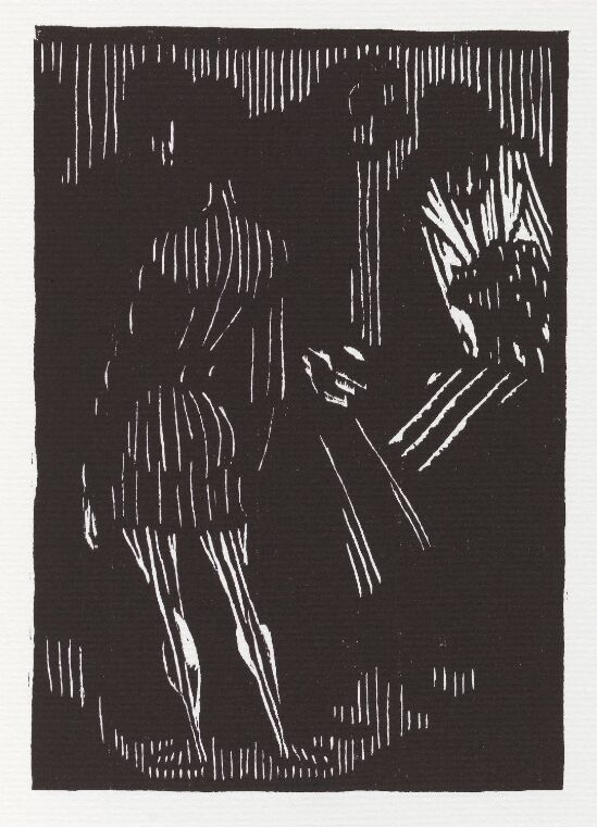 "And he went behind him and touched him on the shoulder and said to him, 'Why do you live like this?'"