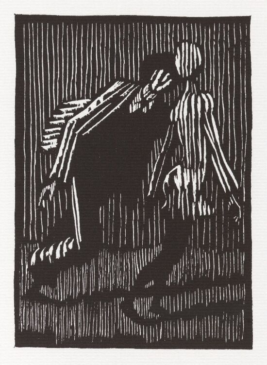 "And He ran forward and touched the painted raiment of the woman..."