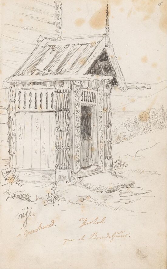 Portal på et brukshus, Nisi i Gransherad