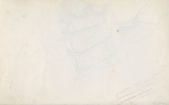 Hus ved skrent (fragment)