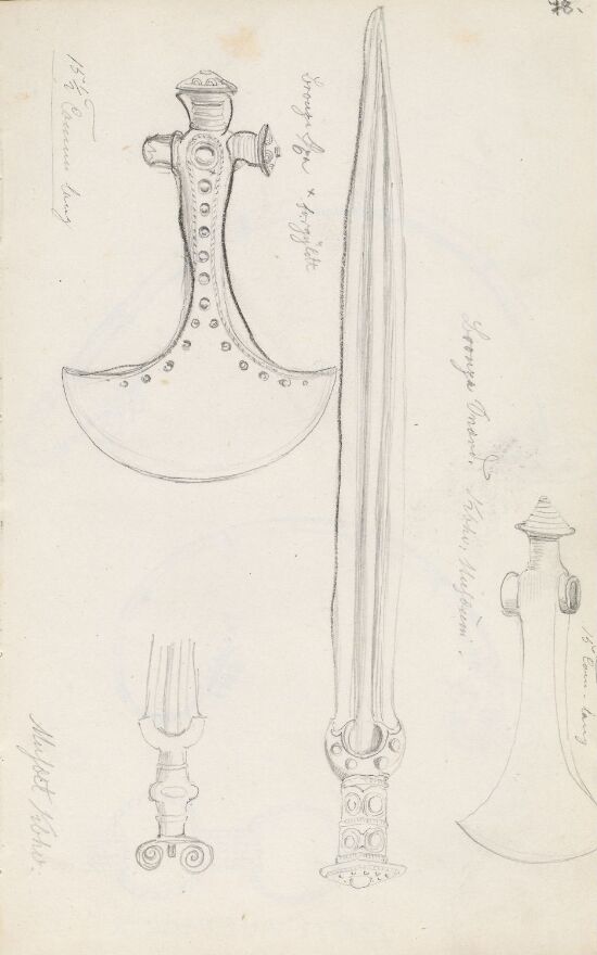 Bronsealdervåpen, Nationalmuseet i Københvan