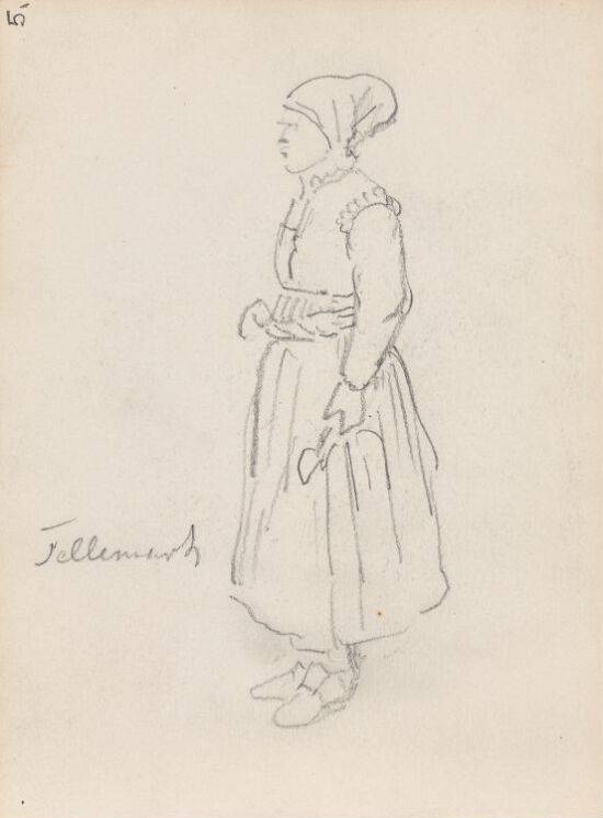 Kvinne i folkedrakt fra Telemark