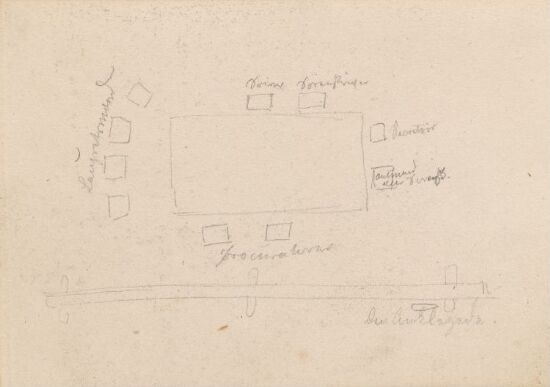 Grunnriss av rettstue, Ål