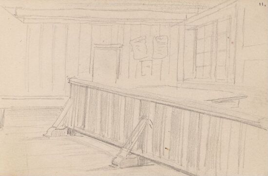 Interiør fra tingstue, Ål