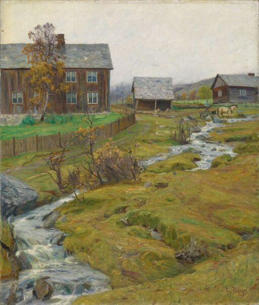 Wet Autoumn at Hov in Øyer, Gudbrandsdalen