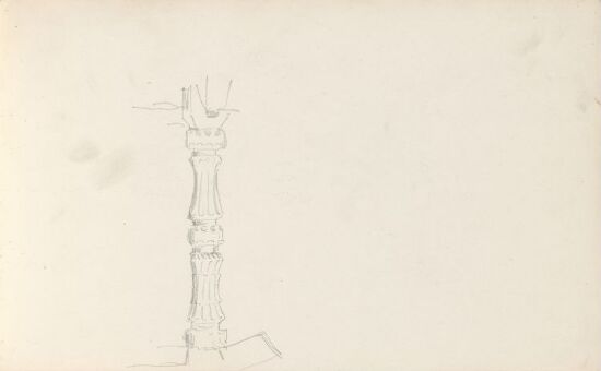 Studie av stolpe, Hustveit