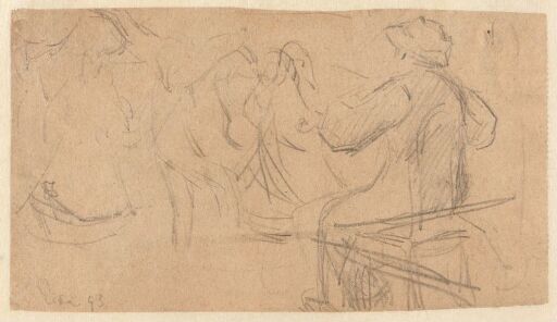 Sketch of Fiddlers and Dancers