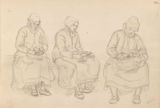 Sittende kvinner, Mora