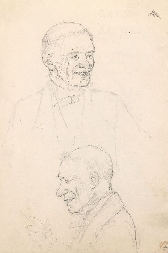 Portrettstudier av en mann