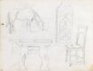 Hest; studier av møbler