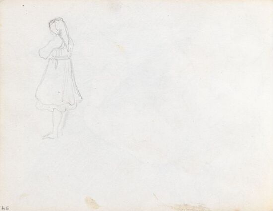 Ryggvendt kvinnefigur