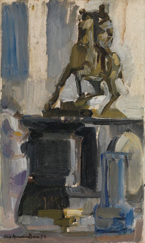 Small Still Life with Horseman