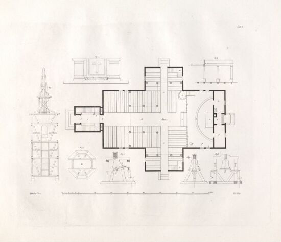 Designs for Church Buildings on the Norwegian Contryside. Plate 5