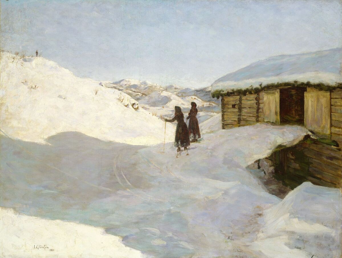 Jacob Gløersen, Winter at Vågsli in Telemark – Nasjonalmuseet – Collection