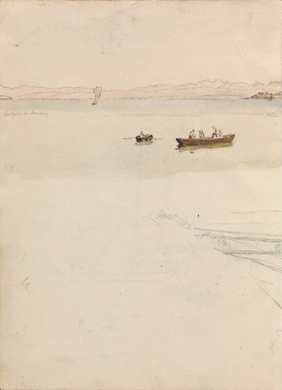 Mellom Meersburg og Mainau, Bodensee; garntørk (detalj)