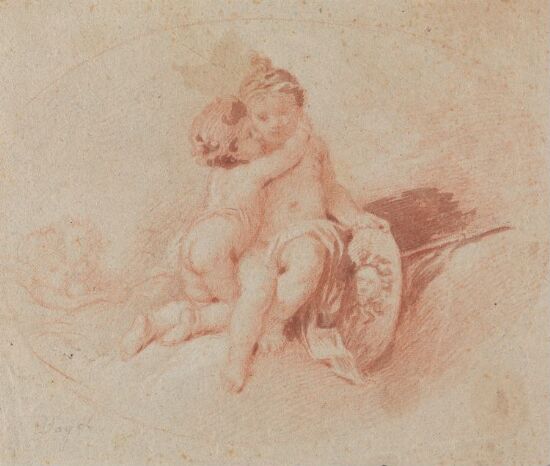 To putti i omfavnelse