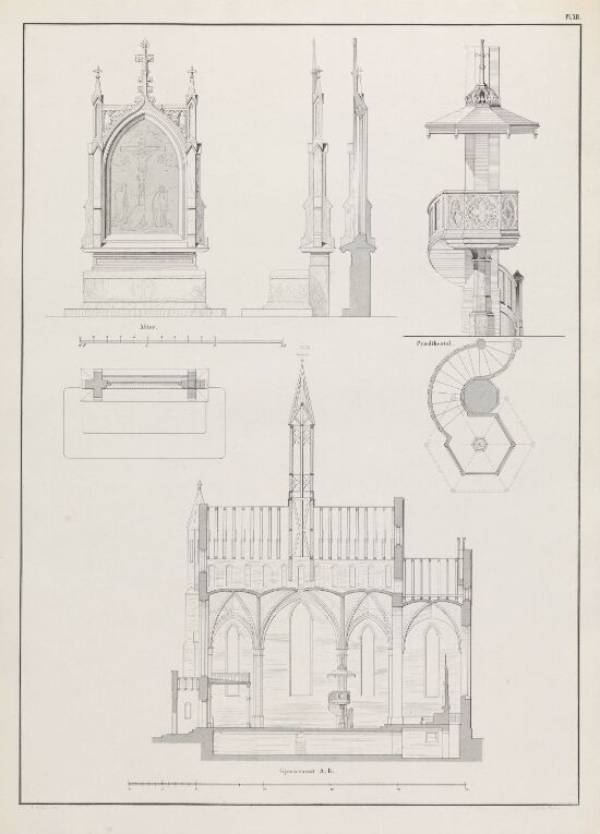 Mursteinkirke med 530 plasser