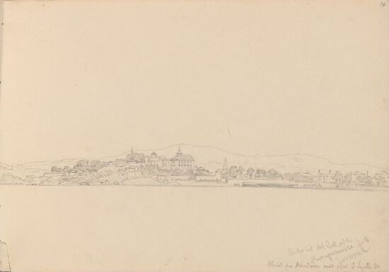 Christiania sett fra Hovedøya