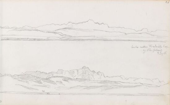 Utsikt mot Säntis mellom Friedrichshafen og Rorschach
