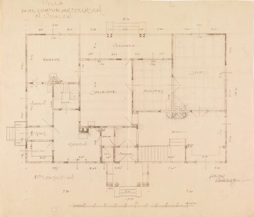 Villa for hr. doktor Ansteensen, Skarnes