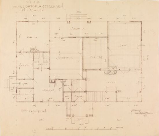 Villa for hr. doktor Ansteensen, Skarnes