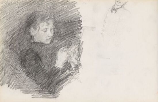 Kvinneportrett; fragment