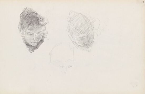 Kvinnehode; riss av to hoder