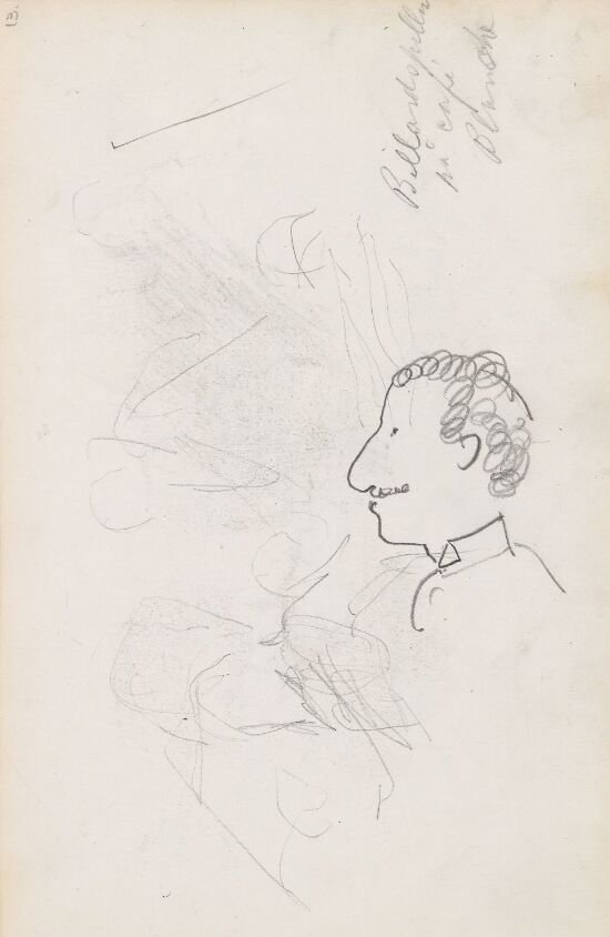 Karikatur biljardspiller