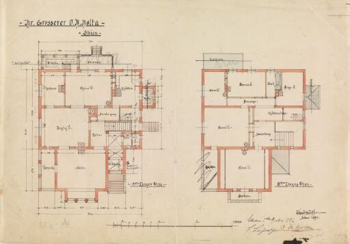 Bolig for hr. grosserer O.H. Holta, Skien