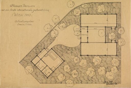 Norges paviljong ved den første internasjonale jaktutstillingen i Wien 1910