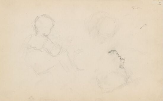 Riss av barn; riss av kvinnehode