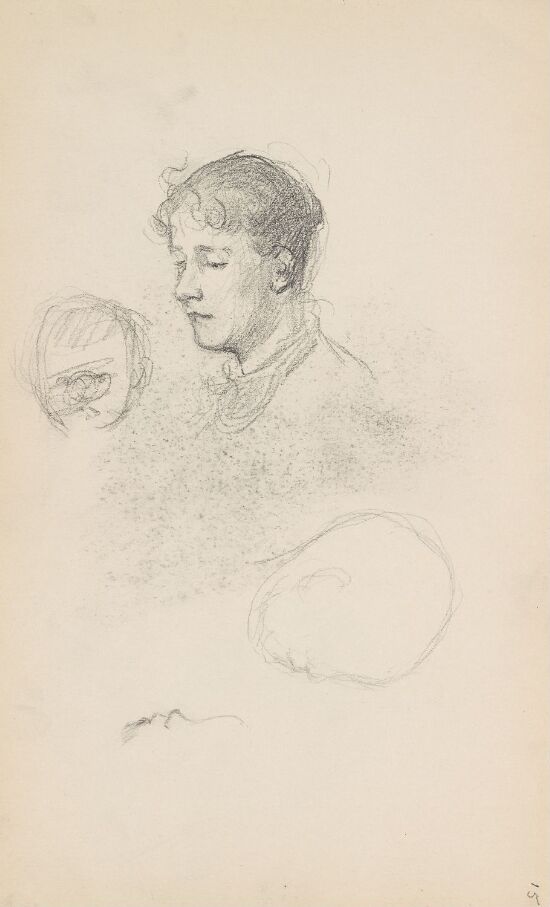 Valgborg Nicolaysen; riss av barnehoder