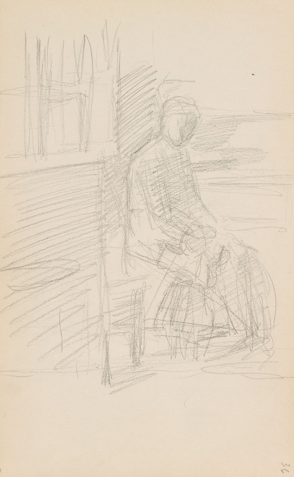 Signe Scheel, Sittende kvinne i interiør – Nasjonalmuseet – Samlingen