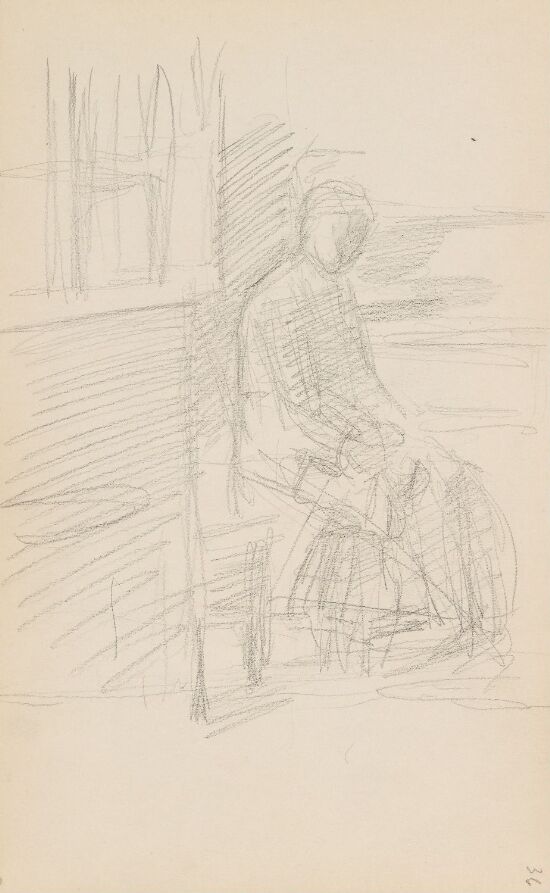 Sittende kvinne i interiør