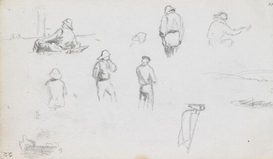 Studier av fisker; seilbåt