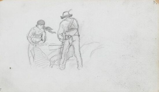 Mann og kvinne med tomannssag