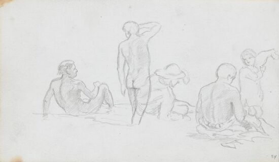 Badende menn og gutter