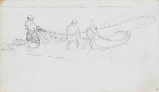 Fiskere som trekker garn