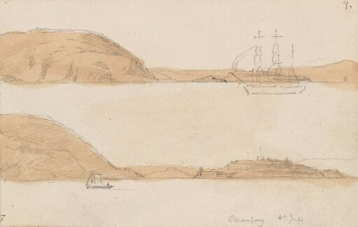 Fra Drøbaksundet; Oscarsborg festning